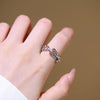 Wholesale Women's Gold Plated Copper Electroplated Open Ring With Heart Drop Geometric Shapes Ushaped Horseshoe Buckle