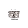Wholesale Women's Gold Plated Copper Geometric Ring With Smooth Irregular Texture And Cold Light Luxury Style