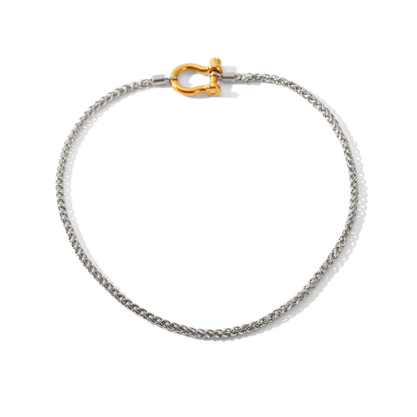 Wholesale Women's Gold Plated Geometric Stainless Steel Carp Pendant Necklaces