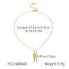 Wholesale Women's Gold Plated Geometric Stainless Steel Carp Pendant Necklaces