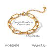 Wholesale Women's Gold Plated Geometric Stainless Steel Cross Chain Jewelry Necklace And Bracelet