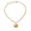 Wholesale Women's Gold Plated Stainless Steel Geometric Figaro Chain Pendant Necklace In Ins Minimalist Style