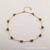 Wholesale Women's Gold Plated Titanium Steel Leaf Pattern Chain Necklace