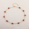 Wholesale Women's Gold Plated Titanium Steel Leaf Pattern Chain Necklace