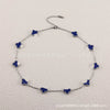 Wholesale Women's Gold Plated Titanium Steel Leaf Pattern Chain Necklace