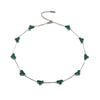 Wholesale Women's Gold Plated Titanium Steel Leaf Pattern Chain Necklace