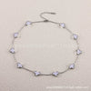 Wholesale Women's Gold Plated Titanium Steel Leaf Pattern Chain Necklace