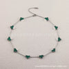 Wholesale Women's Gold Plated Titanium Steel Leaf Pattern Chain Necklace