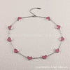 Wholesale Women's Gold Plated Titanium Steel Leaf Pattern Chain Necklace