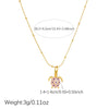 Wholesale Women's Goldplated Stainless Steel Animalshape Turtle Pendant Necklace With Bamboo Chain