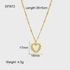 Wholesale Women's Goldplated Stainless Steel Geometric Heartshaped Motherofpearl Pendant Necklace