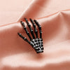 Wholesale Women's Gothic Acrylic Side Clip Hair Accessories With Skull Hand Bone And Ghost Gripper Pattern Electroplated