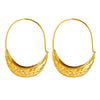Wholesale Women's Greek Exaggerated Retro Shipshaped Titanium Steel Embossed Electroplated Light Luxury Geometric Jewelry Earrings
