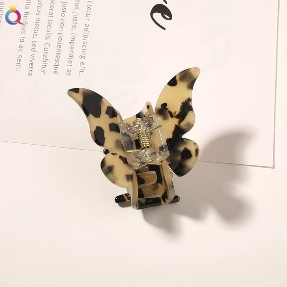 Wholesale Women's Hair Accessories Acetic Acid Plate Butterfly Shape Handmade Hair Grab Clip