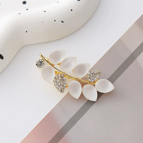 Wholesale Women's Hair Accessories Crystal Cat Eye Hairpin Zinc Alloy Handmade With Wheat Ear Design