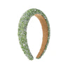 Wholesale Women's Hair Accessories Sponge Wide Edge Headband With Inlaid Small Rhinestones Pure Handmade Geometric Style Non Slip