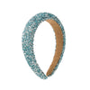 Wholesale Women's Hair Accessories Sponge Wide Edge Headband With Inlaid Small Rhinestones Pure Handmade Geometric Style Non Slip