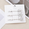 Wholesale Women's Hair Clip Alloy Golden Flower Antique Style Electroplated