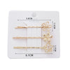 Wholesale Women's Hair Clip Alloy Golden Flower Antique Style Electroplated