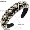 Wholesale Women's Hair Hoop Cloth Retro Baroque Heavy Industry Diamond Inlaid Headband Hair Accessories