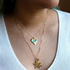 Wholesale Women's Hand Hammered Copper Gold Plated Love Necklace With Star Shape Celestial Pendant Diy Accessories