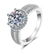 Wholesale Women's Hand Jewelry S925 Sterling Silver Geometric Moissanite Ring