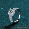 Wholesale Women's Hand Jewelry S925 Sterling Silver Geometric Moissanite Ring