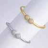 Wholesale Women's Hand Jewelry Simple Style Copper And Titanium Steel Bracelets With Electroplating
