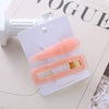 Wholesale Women's Handmade Acetate Duckbill Clip Hair Accessory In Backshaped Drop Design Simple Style