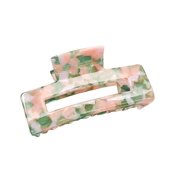Wholesale Women's Handmade Acetate Sheet Square Hair Grab Clip Elegant Early Spring Hair Accessory