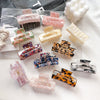 Wholesale Women's Handmade Acetate Sheet Square Hair Grab Clip Elegant Early Spring Hair Accessory