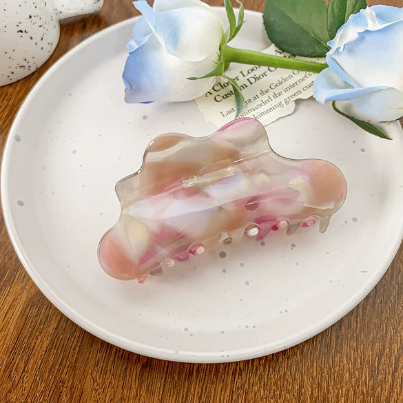 Wholesale Women's Handmade Acetic Acid Cloud Style Shark Hair Clip Hair Accessories