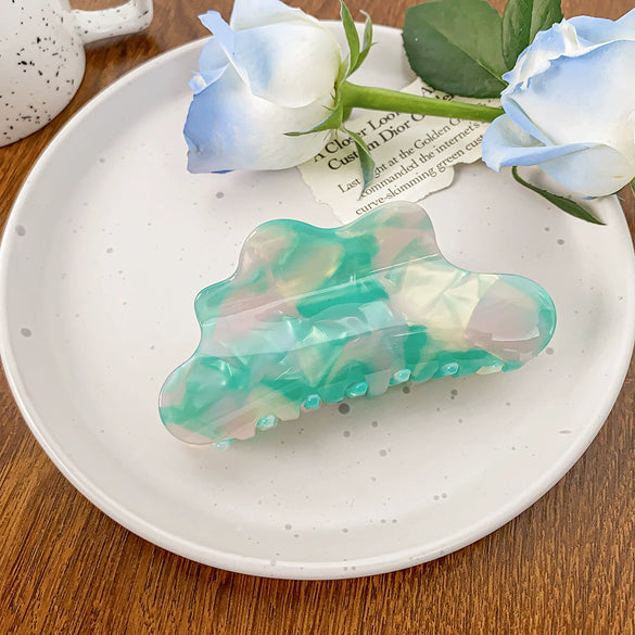Wholesale Women's Handmade Acetic Acid Cloud Style Shark Hair Clip Hair Accessories
