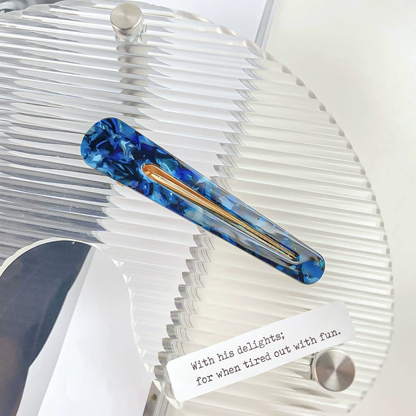 Wholesale Women's Handmade Acetic Acid Duckbill Clip Retro Geometric Hair Accessory