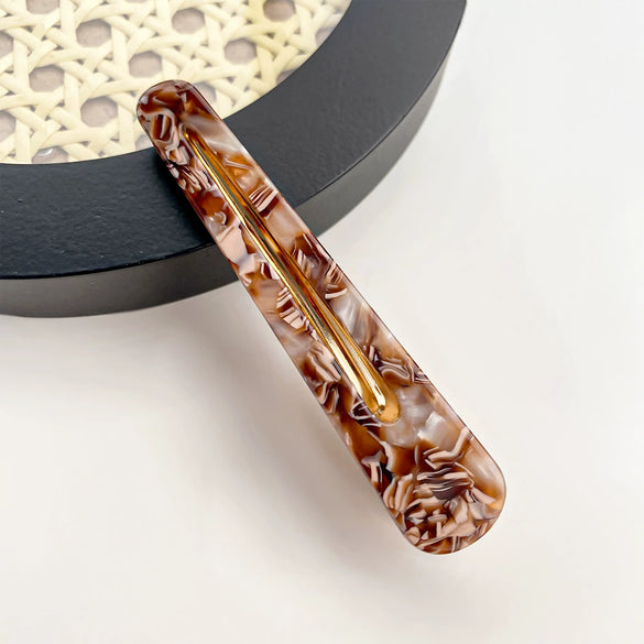 Wholesale Women's Handmade Acetic Acid Duckbill Clip Retro Geometric Hair Accessory