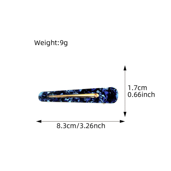 Wholesale Women's Handmade Acetic Acid Duckbill Clip Retro Geometric Hair Accessory