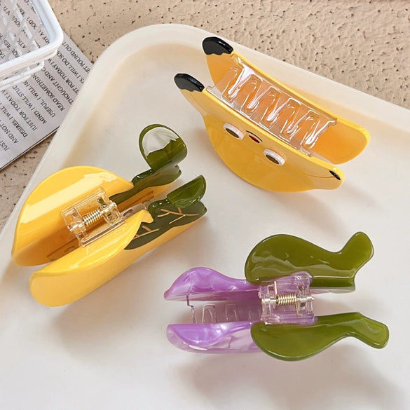 Wholesale Women's Handmade Acetic Acid Hair Accessories Fruit Style Hair Grab Clip