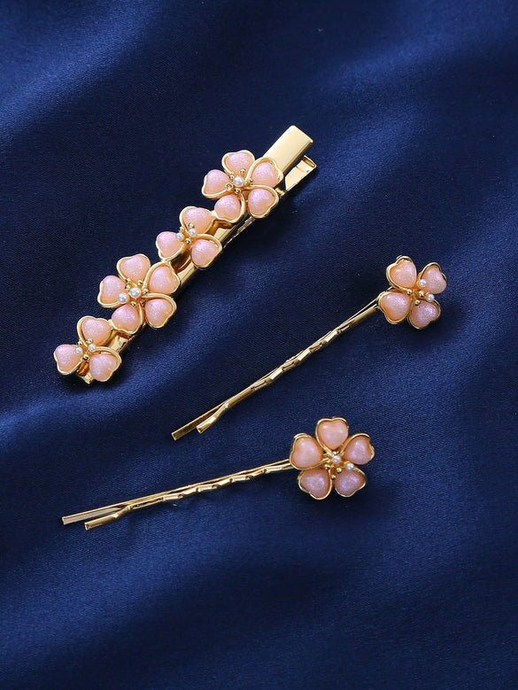 Wholesale Women's Handmade Acetic Acid Minimalist Plants Flowers Hair Clip Hair Accessories