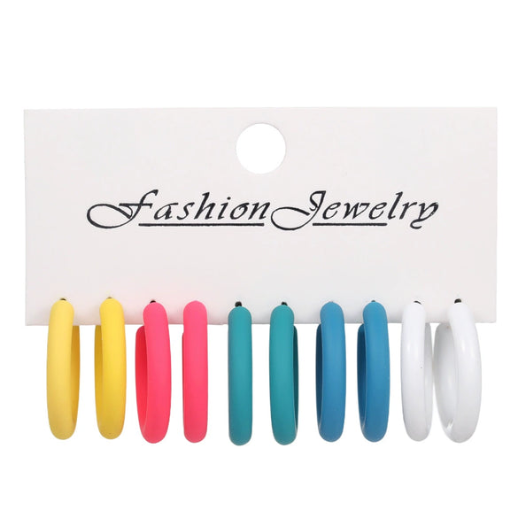 Wholesale Women's Handmade Acrylic Geometric Cshaped Earrings