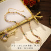 Wholesale Women's Handmade Beaded Clavicle Chain Necklace With Freshwater Pearl And Copper In Geometric And Heart Shape