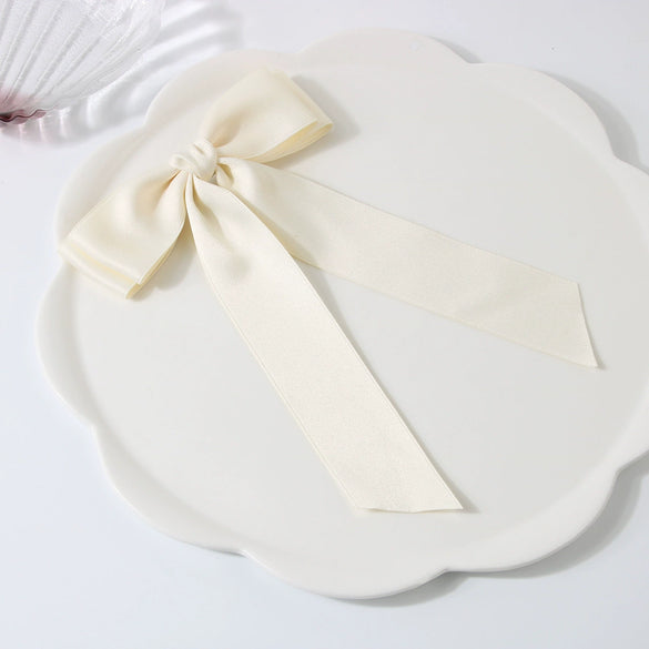 Wholesale Women's Handmade Cloth Doublelayer Bow Duckbill Clip Hair Accessory