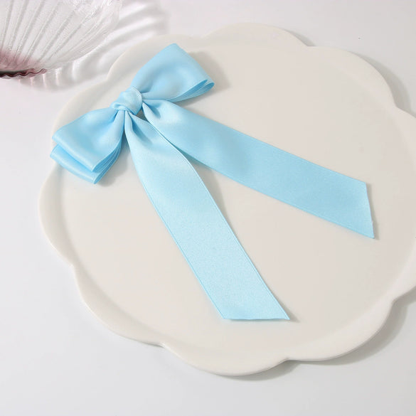 Wholesale Women's Handmade Cloth Doublelayer Bow Duckbill Clip Hair Accessory