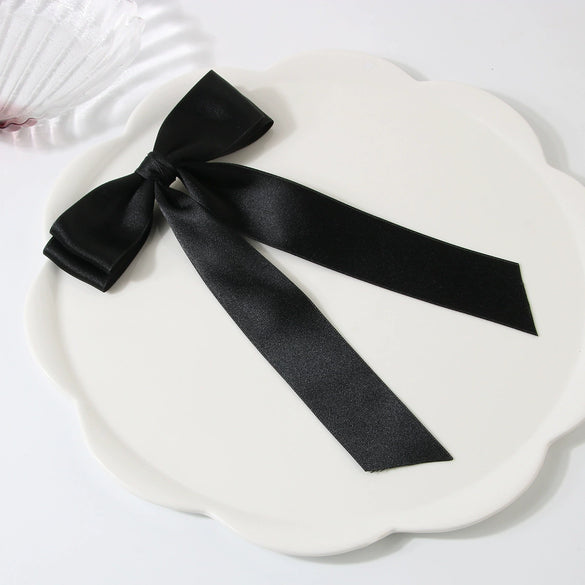 Wholesale Women's Handmade Cloth Doublelayer Bow Duckbill Clip Hair Accessory