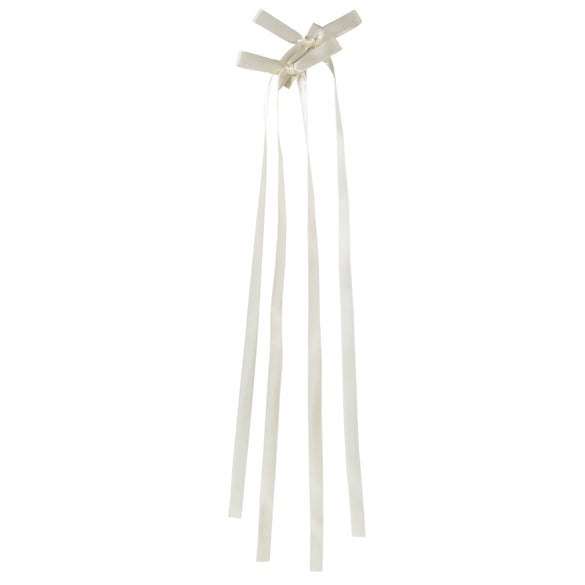 Wholesale Women's Handmade Cloth Duckbill Clip Hair Accessories Long Streamer Bow Hairpin Braided Hair Ribbon Headdress