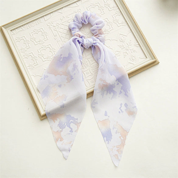 Wholesale Women's Handmade Cloth Head Rope Scarf Hair Band With Floral Design