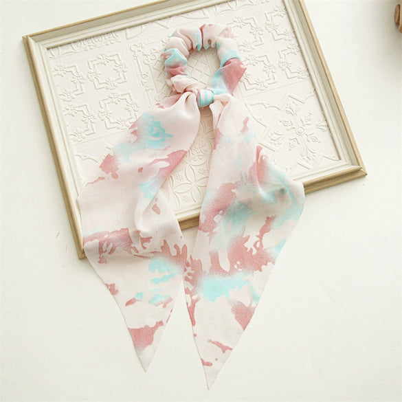 Wholesale Women's Handmade Cloth Head Rope Scarf Hair Band With Floral Design