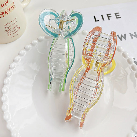 Wholesale Women's Handmade Colorful Oil Drop Bow Grip Hair Clip Hair Accessories