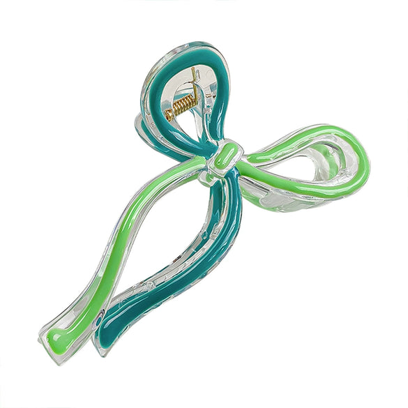Wholesale Women's Handmade Colorful Oil Drop Bow Grip Hair Clip Hair Accessories