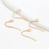 Wholesale Women's Handmade Copper Goldplated Versatile Minimalist Earrings