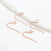 Wholesale Women's Handmade Copper Goldplated Versatile Minimalist Earrings